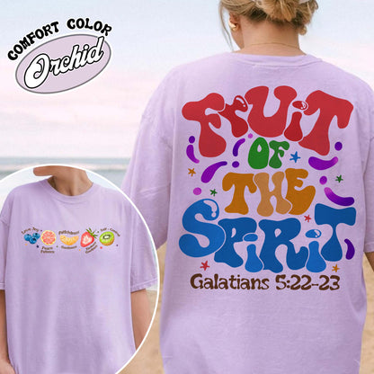 Christian Comfort Color Shirt, Fruit of the Spirit Christian Shirt, Bible Verse Shirt, Jesus Faith Apparel