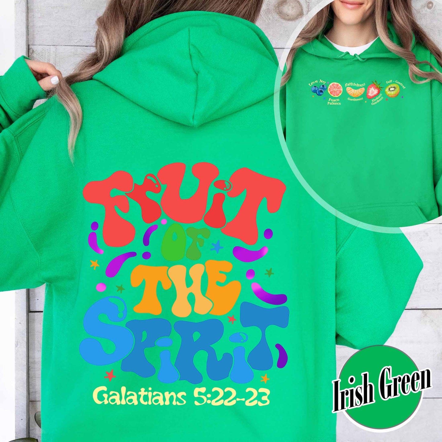 Christian Hoodie, Fruit of the Spirit Christian Hoodie, Bible Verse Hoodie, Jesus Faith Apparel