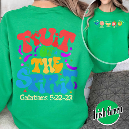 Christian Sweatshirt, Fruit of the Spirit Christian Sweatshirt, Bible Verse Sweatshirt, Jesus Faith Apparel