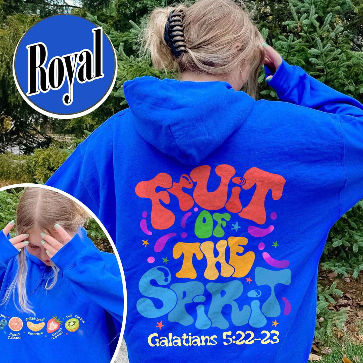 Christian Hoodie, Fruit of the Spirit Christian Hoodie, Bible Verse Hoodie, Jesus Faith Apparel