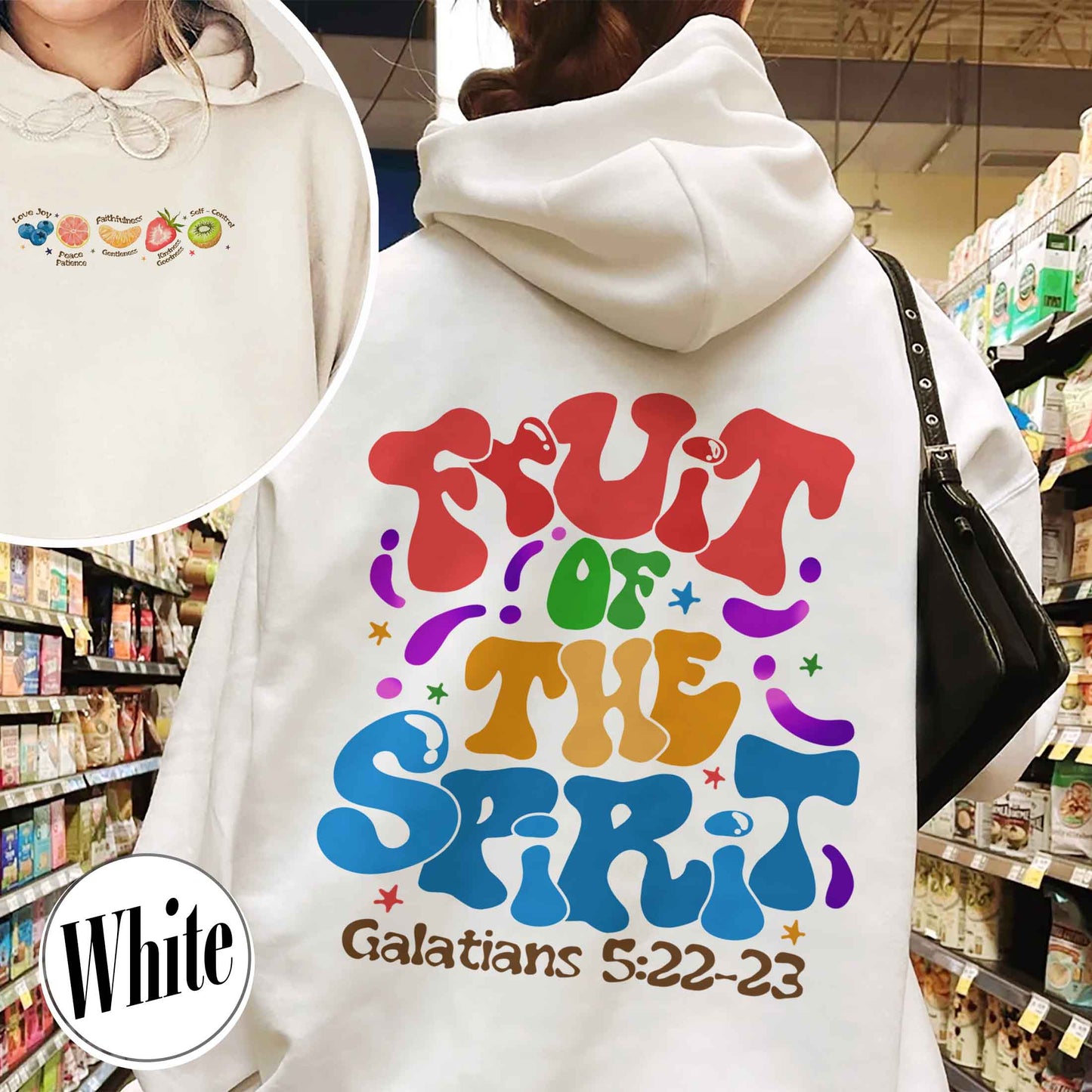 Christian Hoodie, Fruit of the Spirit Christian Hoodie, Bible Verse Hoodie, Jesus Faith Apparel