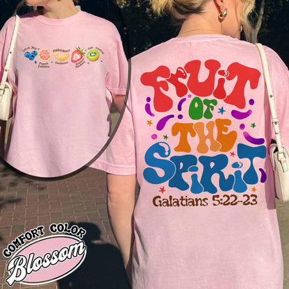 Christian Comfort Color Shirt, Fruit of the Spirit Christian Shirt, Bible Verse Shirt, Jesus Faith Apparel