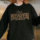 Christian, Cheetah Print Make Heaven Crowded Sweatshirt