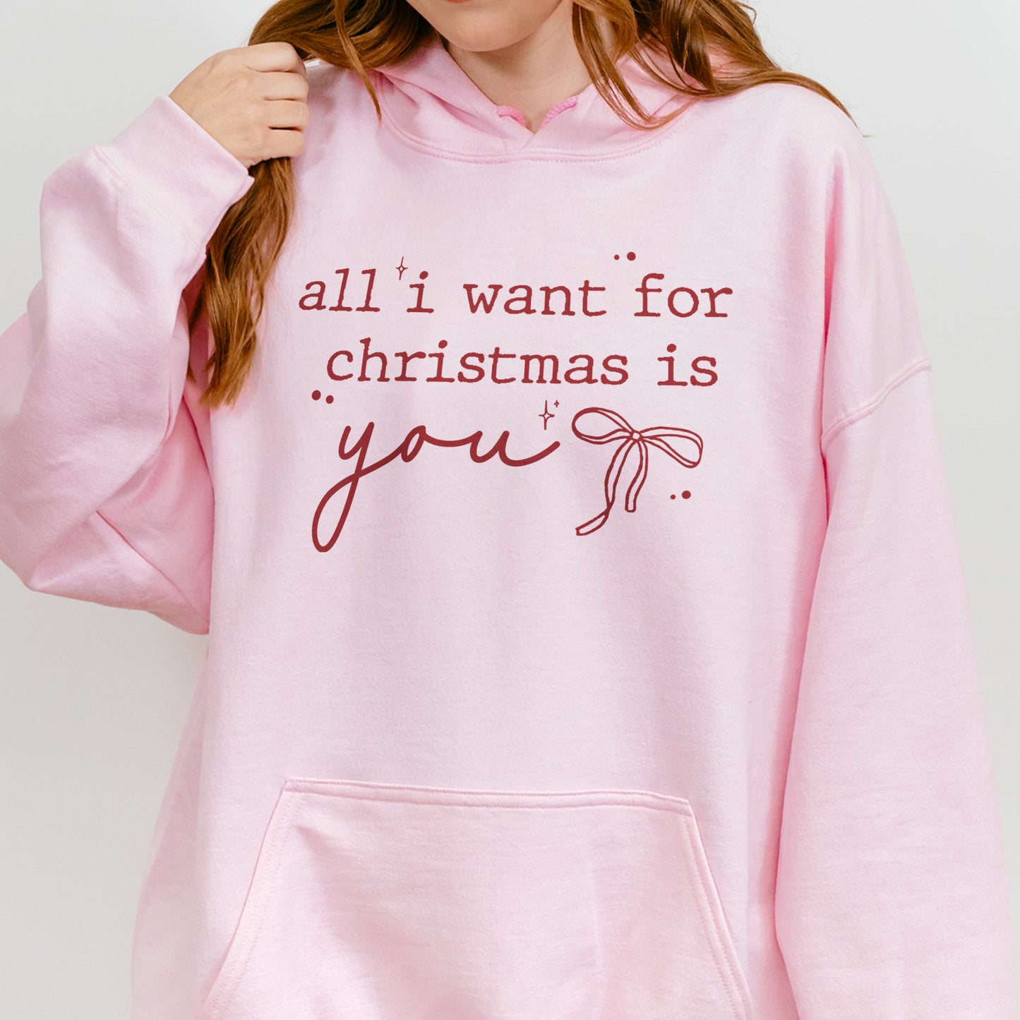 Christmas Quote Hoodie: All I Want For Xmas Is You Hoodie, Christmas Couple Hoodie, Retro Holiday Hoodie