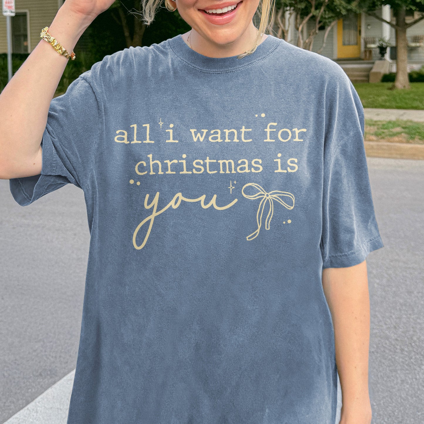 Christmas Quote Shirt: All I Want For Xmas Is You Tee, Christmas Couple Shirt, Retro Holiday Top