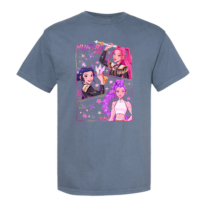 Kpop Demon Hunters Comfort Colors T-Shirt Gift for Woman, Jinu Manga, Kpop Huntrix PIN, Demon Hunter Merch, Saja Girls Fan Poster, Kpop Tee