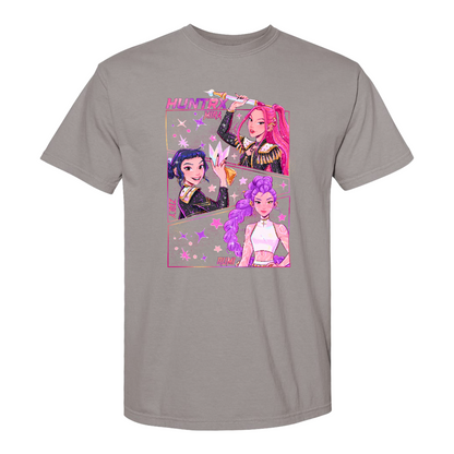 Kpop Demon Hunters Comfort Colors T-Shirt Gift for Woman, Jinu Manga, Kpop Huntrix PIN, Demon Hunter Merch, Saja Girls Fan Poster, Kpop Tee