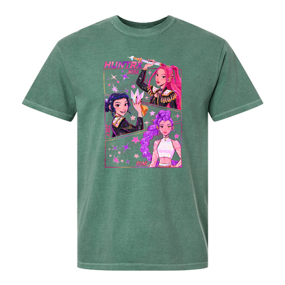 Kpop Demon Hunters Comfort Colors T-Shirt Gift for Woman, Jinu Manga, Kpop Huntrix PIN, Demon Hunter Merch, Saja Girls Fan Poster, Kpop Tee