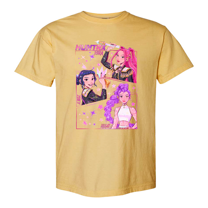 Kpop Demon Hunters Comfort Colors T-Shirt Gift for Woman, Jinu Manga, Kpop Huntrix PIN, Demon Hunter Merch, Saja Girls Fan Poster, Kpop Tee