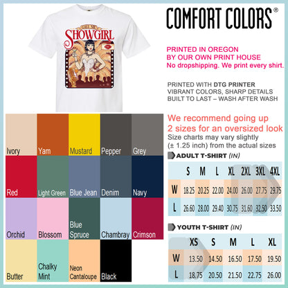 Call Me Showgirl Shirt, Retro Showgirl Era Tee, Vintage Showgirl Shirt, Trendy Fan Gift Top