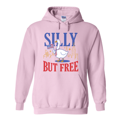 4th of July Hoodie,Silly but Free Hoodie, Memorial Day Hoodie for Independence Day