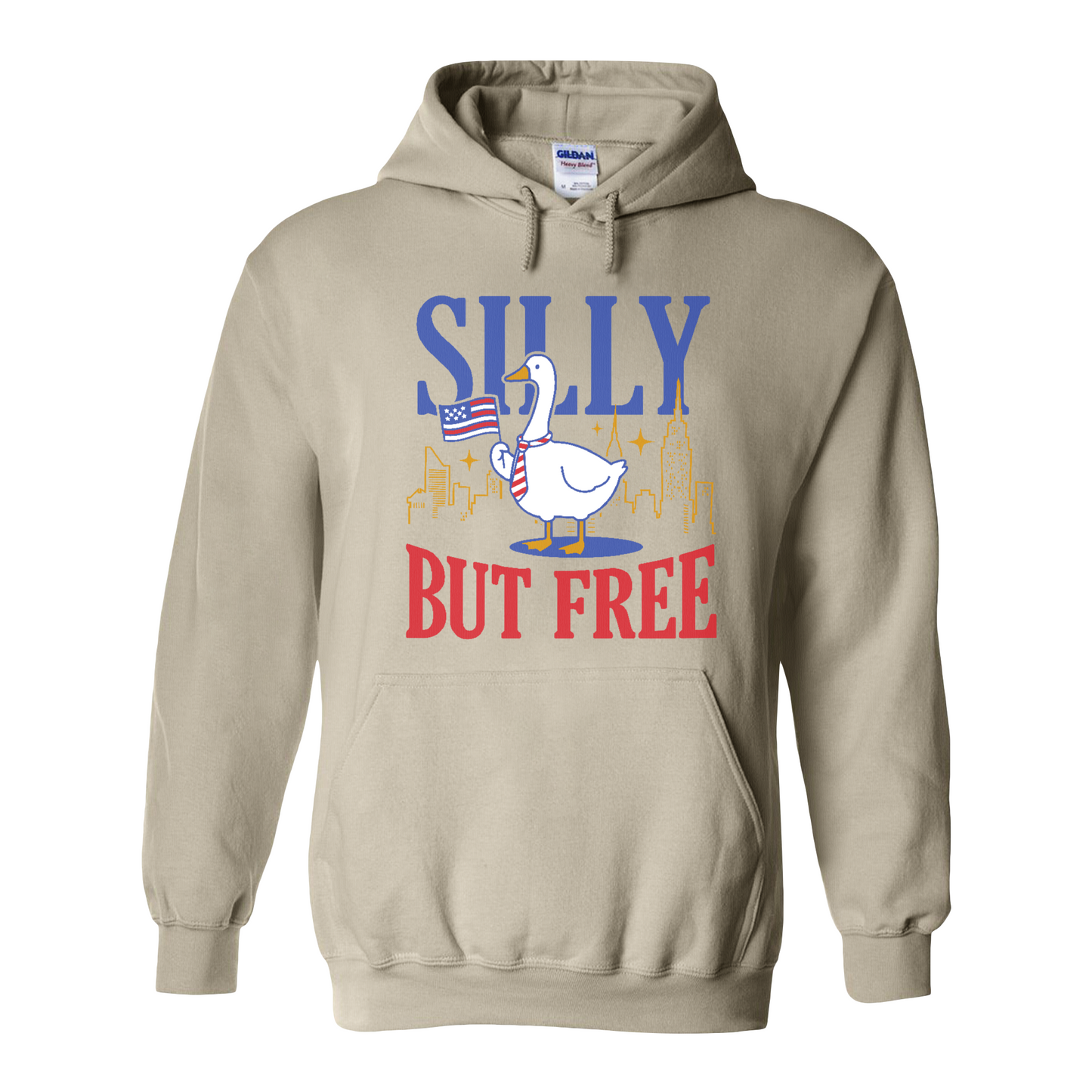 4th of July Hoodie,Silly but Free Hoodie, Memorial Day Hoodie for Independence Day