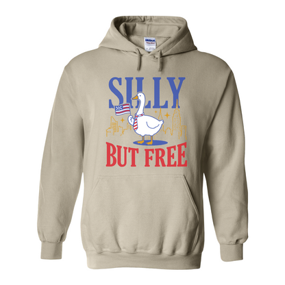 4th of July Hoodie,Silly but Free Hoodie, Memorial Day Hoodie for Independence Day