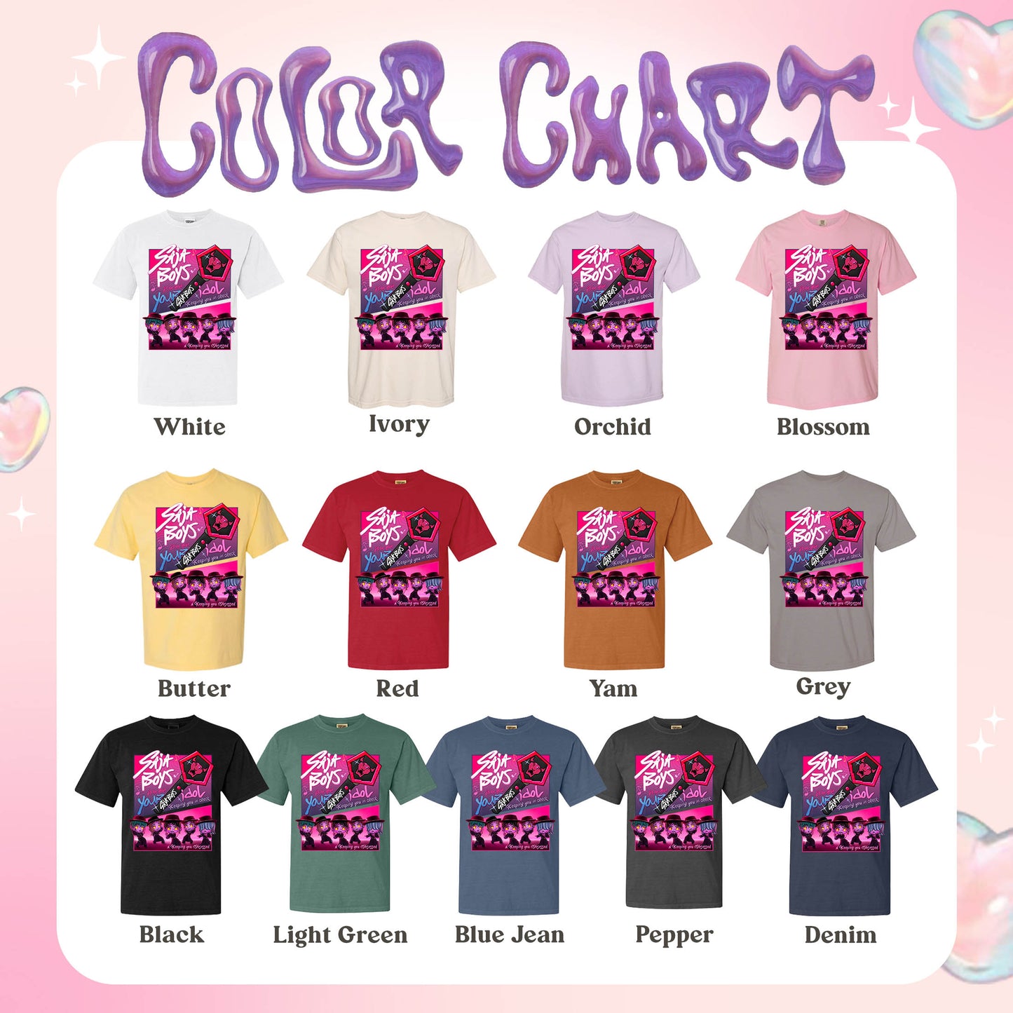 Your Idol Comfort Colors Shirt,Kpop Demon Hunters Shirt, Huntrix Girl T-Shirt, Kpop idol group Shirt, Mira, Rumi, Joey Shirt,