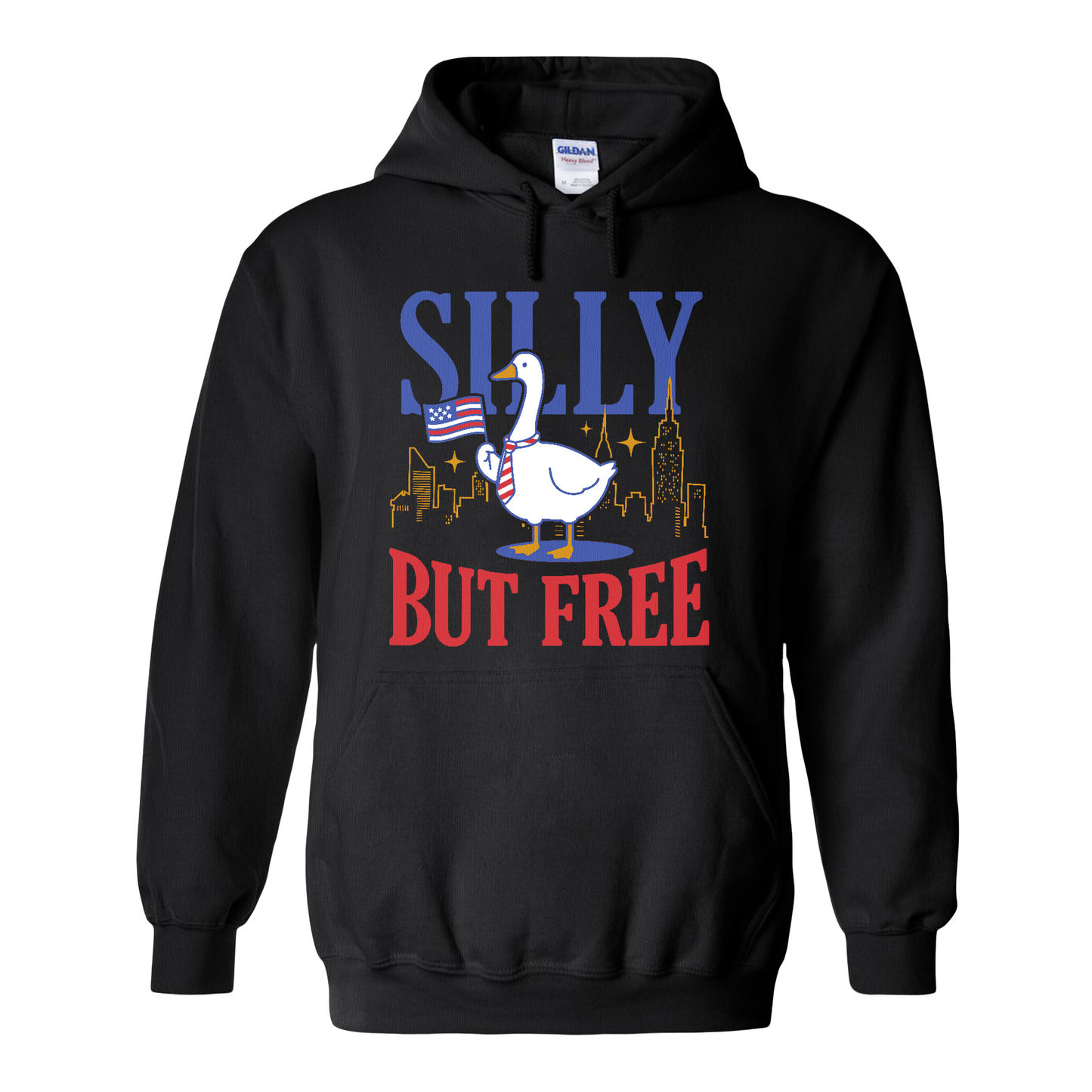 4th of July Hoodie,Silly but Free Hoodie, Memorial Day Hoodie for Independence Day