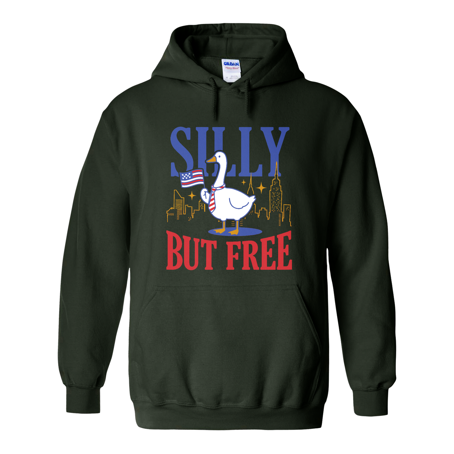 4th of July Hoodie,Silly but Free Hoodie, Memorial Day Hoodie for Independence Day