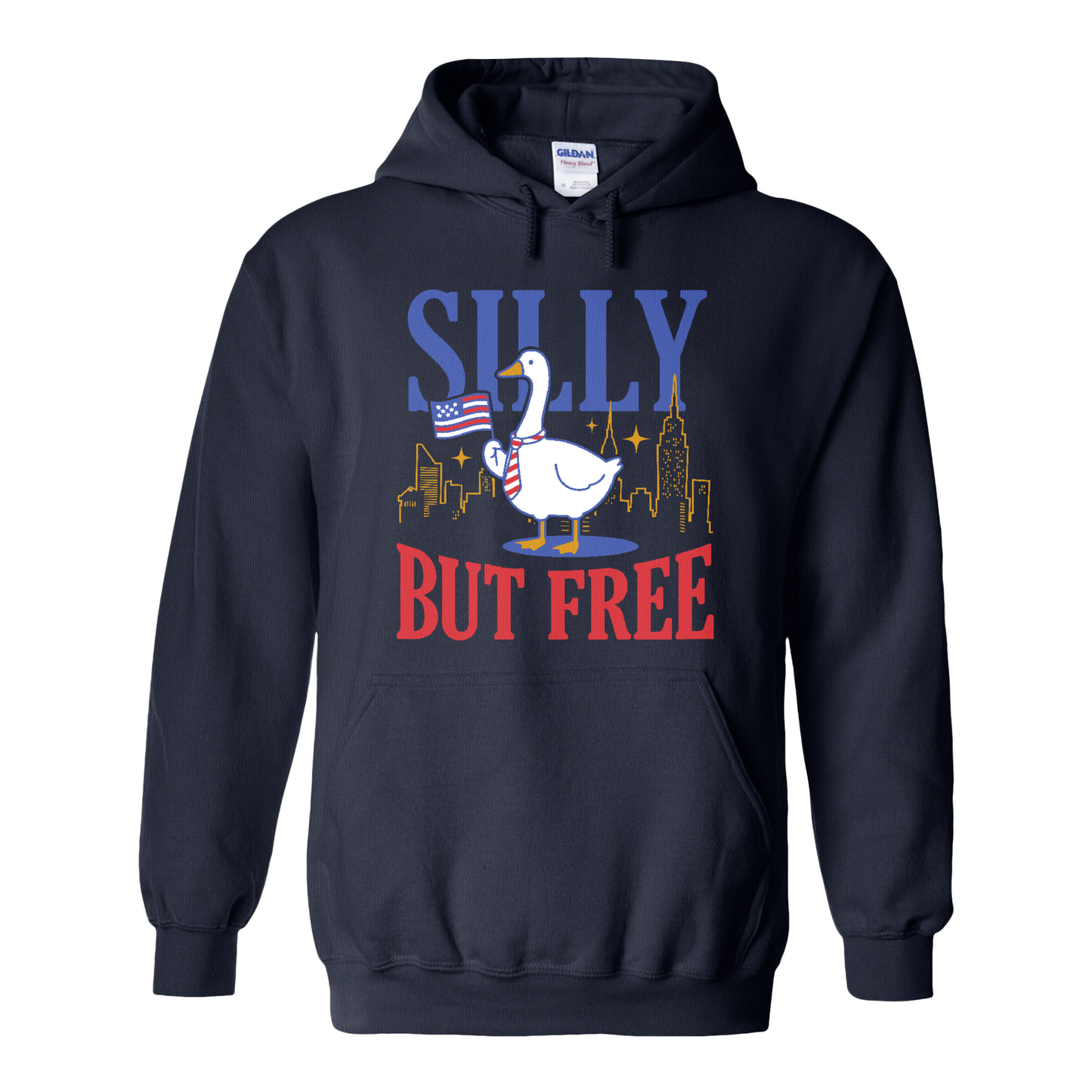 4th of July Hoodie,Silly but Free Hoodie, Memorial Day Hoodie for Independence Day
