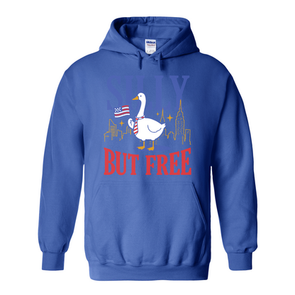 4th of July Hoodie,Silly but Free Hoodie, Memorial Day Hoodie for Independence Day