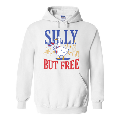 4th of July Hoodie,Silly but Free Hoodie, Memorial Day Hoodie for Independence Day