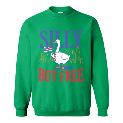 4th of July Sweatshirt,Silly but Free Sweatshirt, Memorial Day Sweatshirt for Independence Day