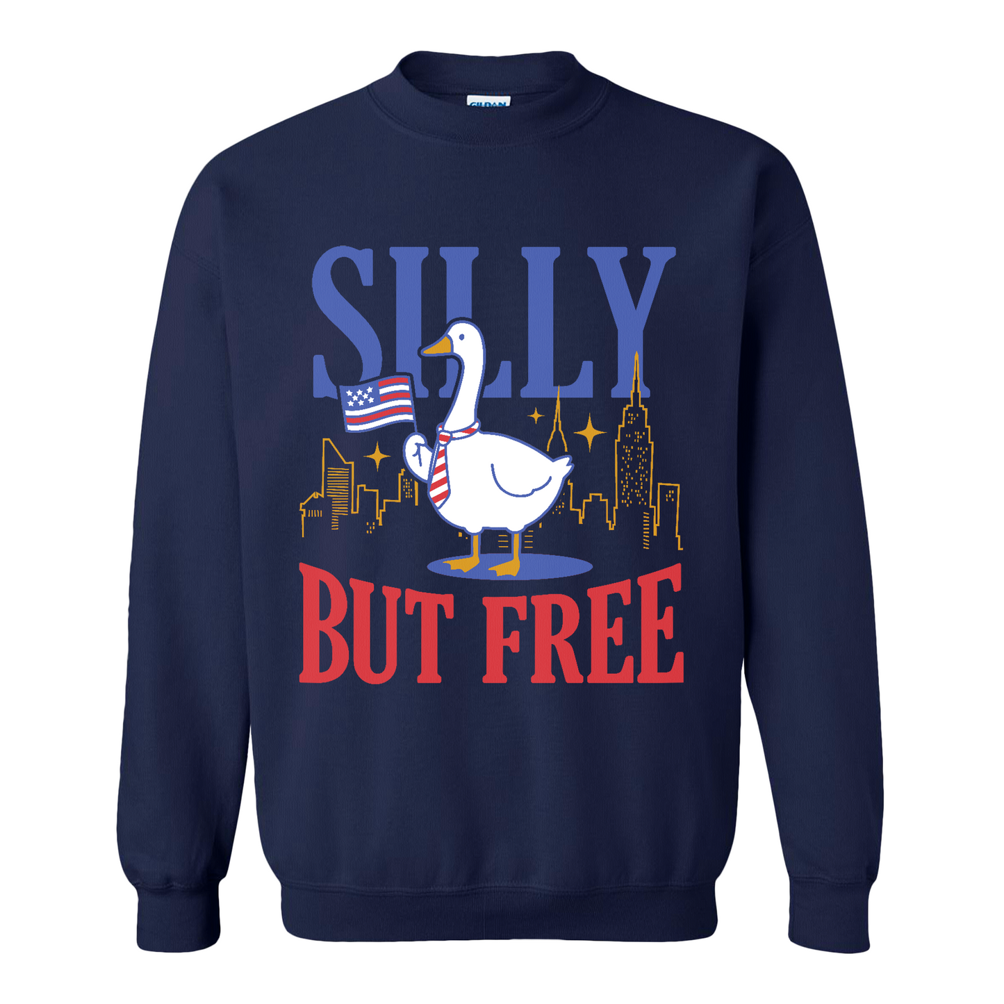 4th of July Sweatshirt,Silly but Free Sweatshirt, Memorial Day Sweatshirt for Independence Day