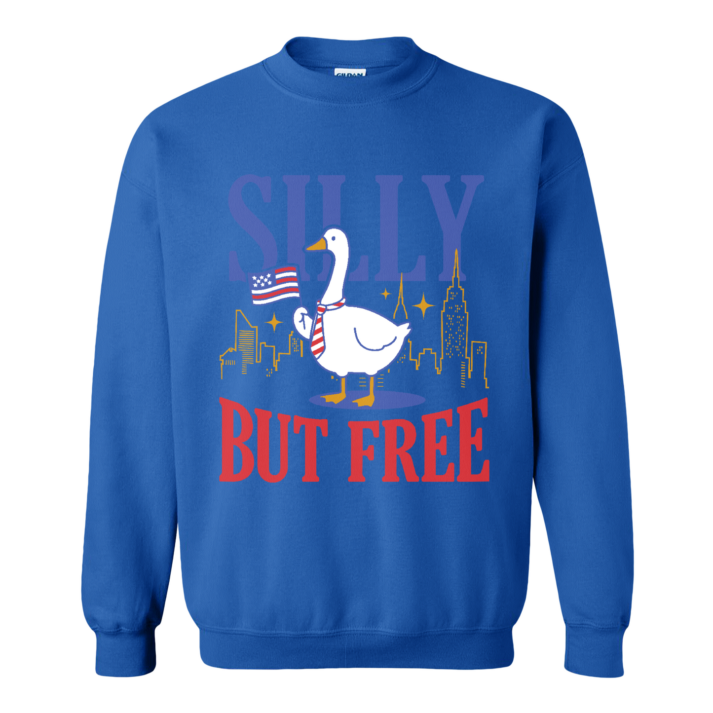 4th of July Sweatshirt,Silly but Free Sweatshirt, Memorial Day Sweatshirt for Independence Day