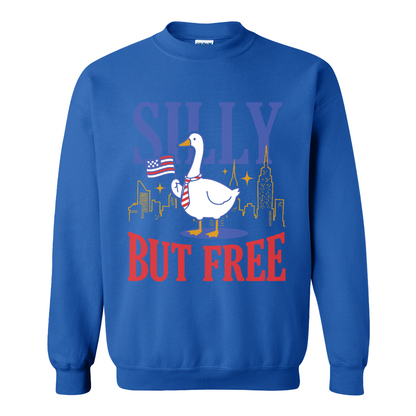 4th of July Sweatshirt,Silly but Free Sweatshirt, Memorial Day Sweatshirt for Independence Day