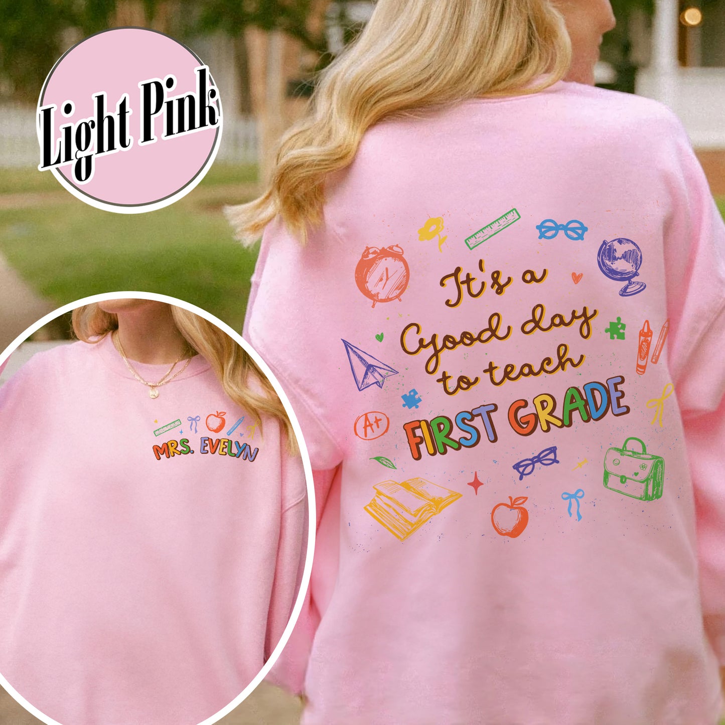 First Grade Teacher Sweatshirt, 1st Grade Teacher Sweatshirt, First Grade Sweatshirt, Elementary School, Teaching Sweatshirt