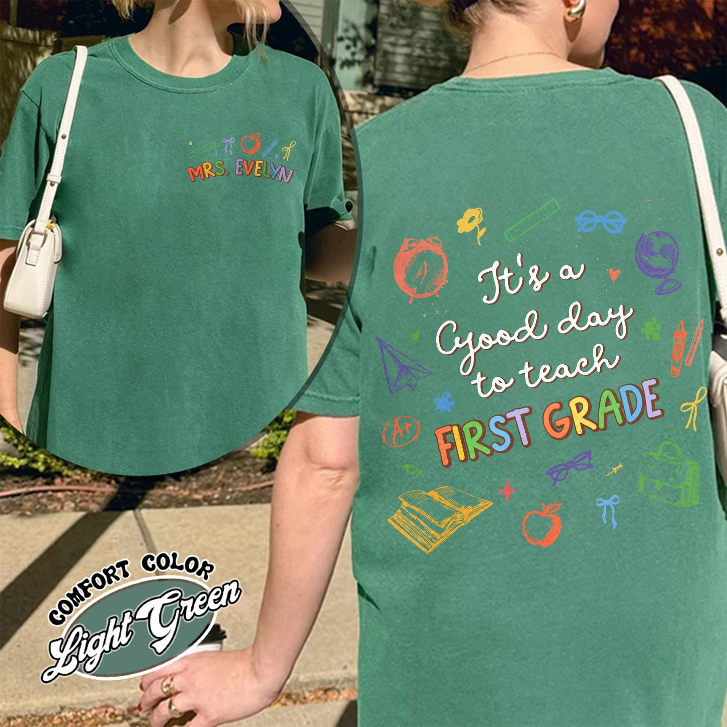 Comfort Colors® First Grade Teacher Shirt, 1st Grade Teacher Shirt, First Grade Shirt, Elementary School, Teaching Shirt