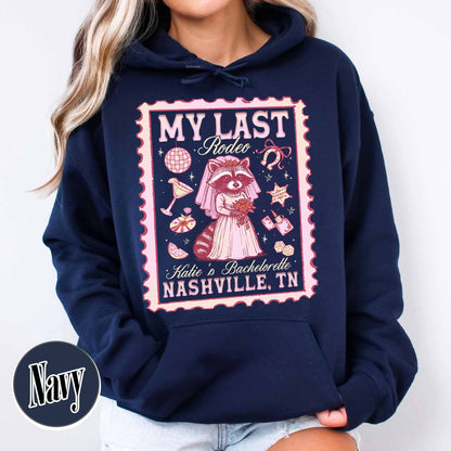 Nashville Bachelorette Hoodie, Custom Last Rodeo Hoodie,Western Bridal Party