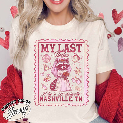 Comfort Colors® Nashville Bachelorette Shirts, Custom Last Rodeo Tshirt,Western Bridal Party
