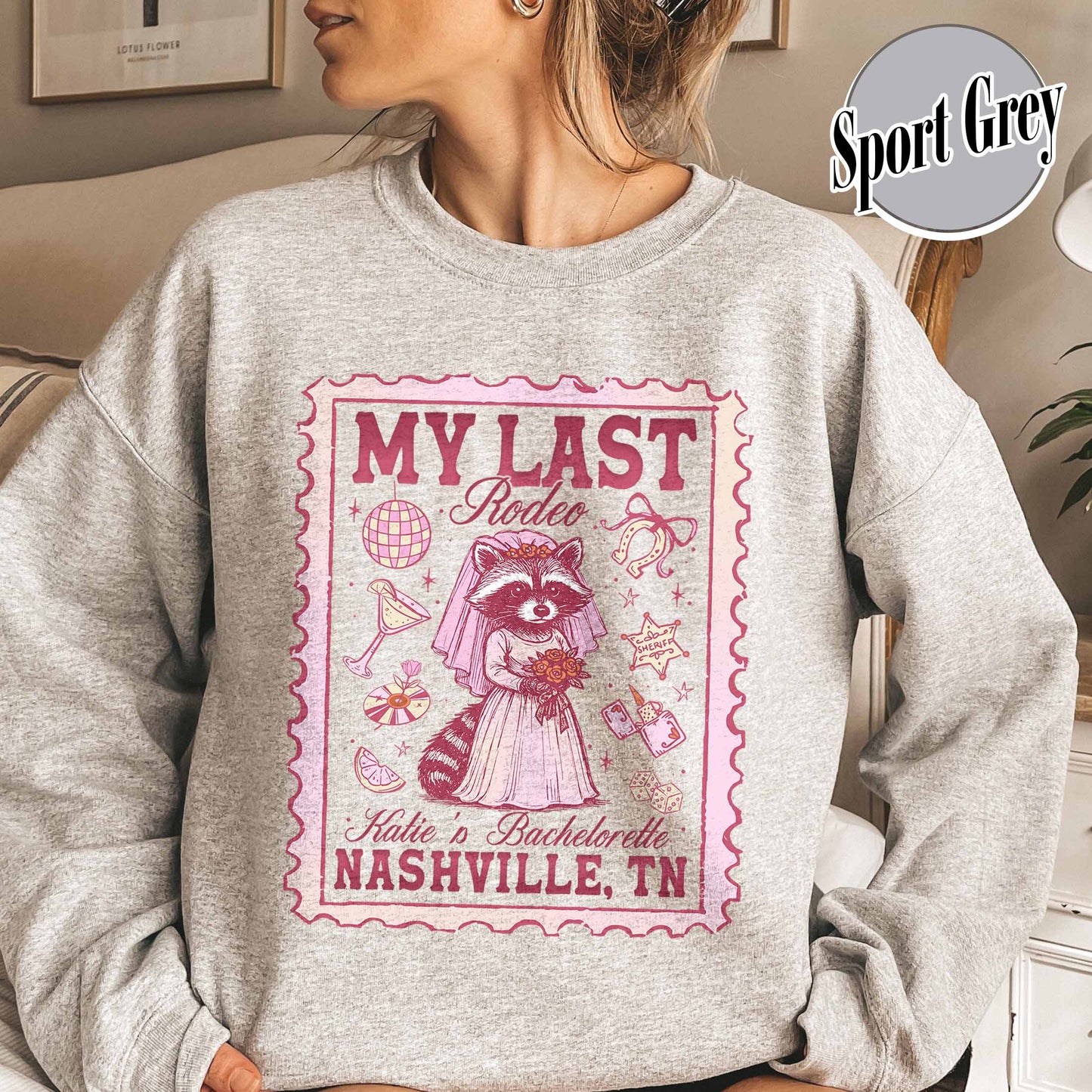 Nashville Bachelorette Sweatshirts, Custom Last Rodeo Sweatshirt,Western Bridal Party