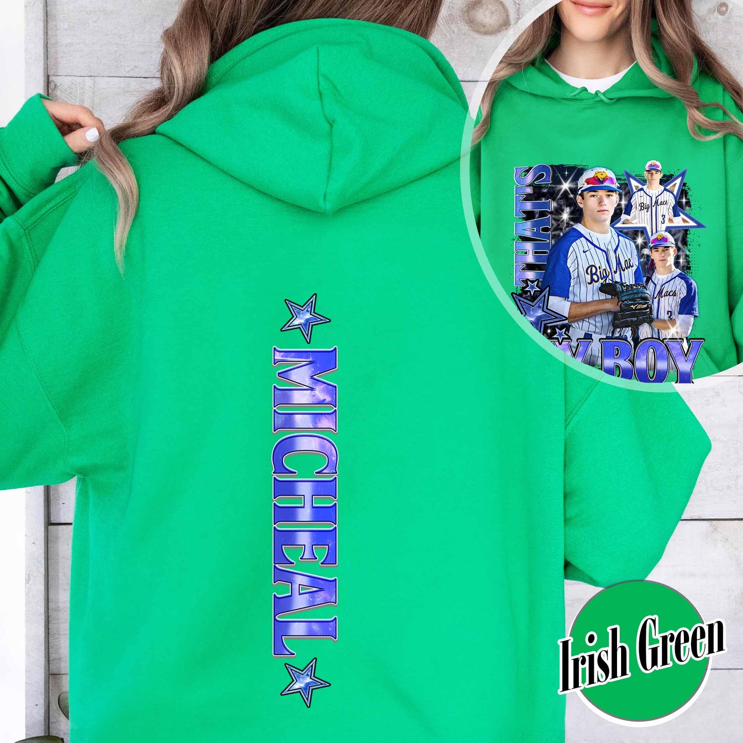 Custom Baseball Hoodie, Custom That’s My Boy Baseball Hoodie, Baseball Mom Custom Hoodie