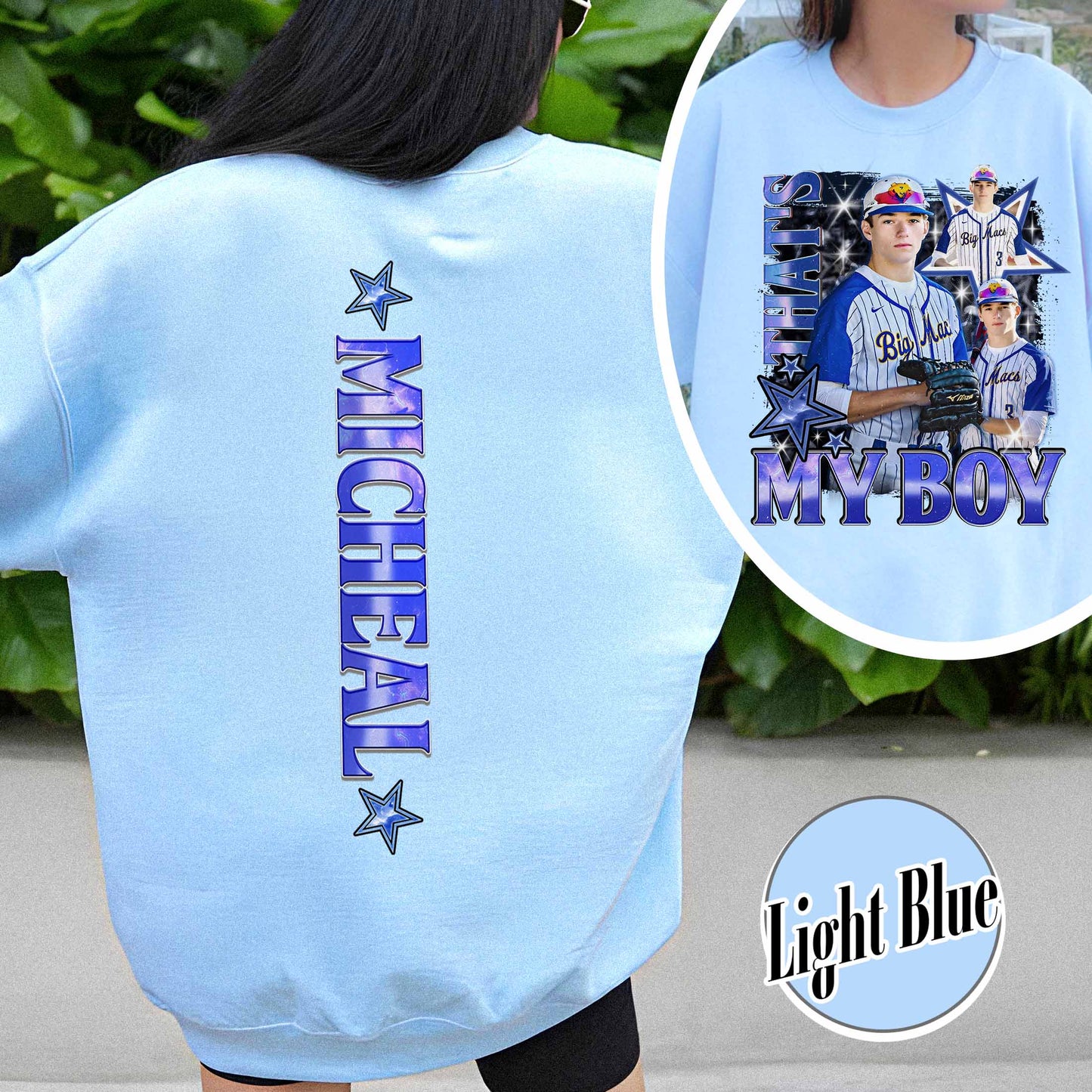 Custom Baseball Sweatshirt, Custom That’s My Boy Baseball Sweatshirt, Baseball Mom Custom Sweatshirt