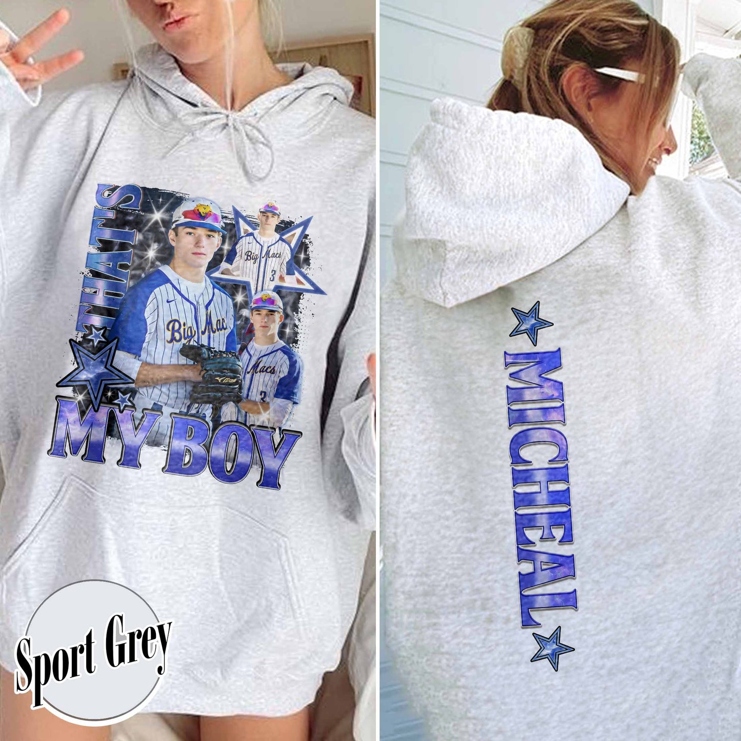 Custom Baseball Hoodie, Custom That’s My Boy Baseball Hoodie, Baseball Mom Custom Hoodie