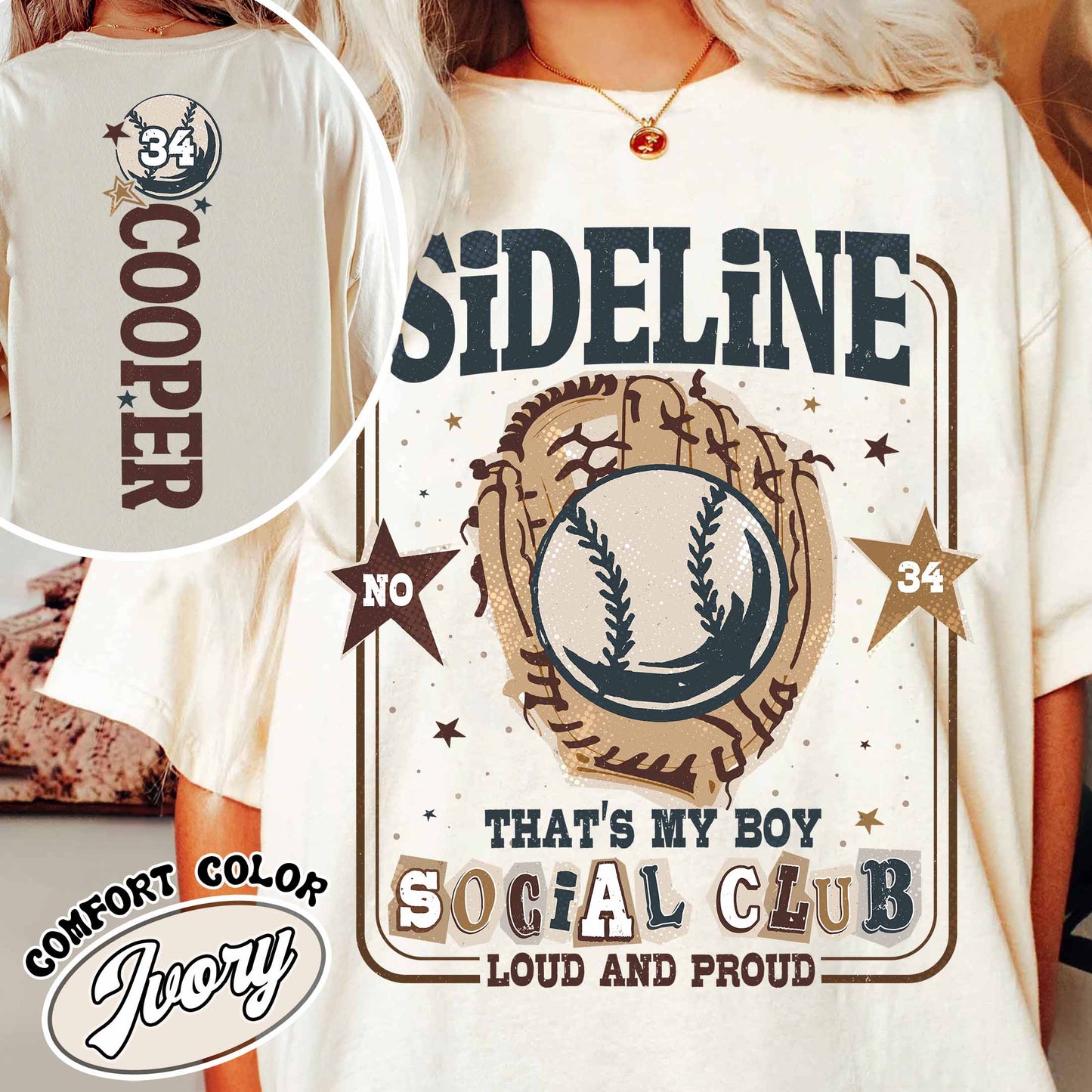 Custom Baseball Mom Comfort Colors Shirt,Custom That's My Boy Baseball Mom Shirt, Personalized Gift for Mom Dad