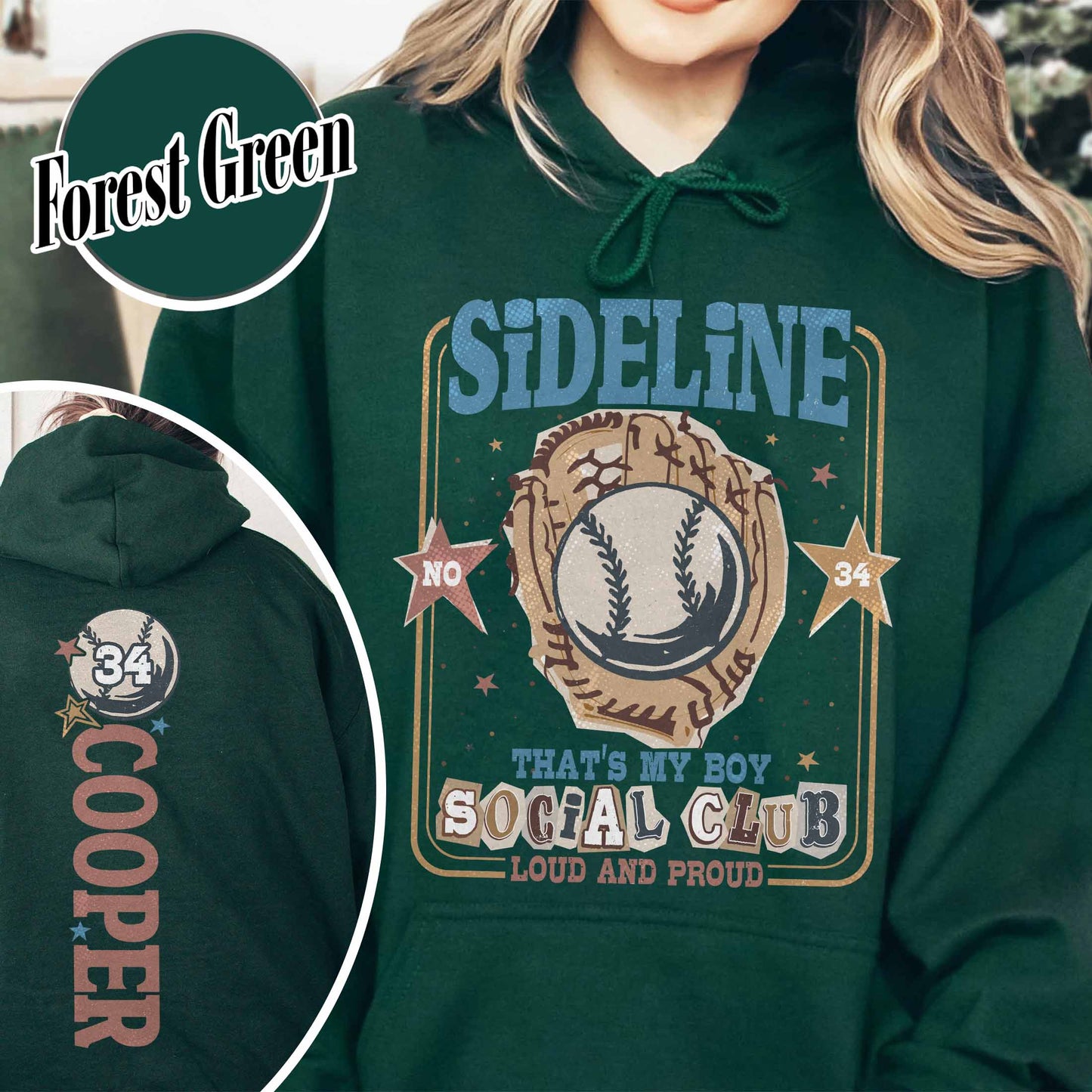 Custom Baseball Mom Hoodie,Custom That's My Boy Baseball Mom Hoodie, Personalized Gift for Mom Dad