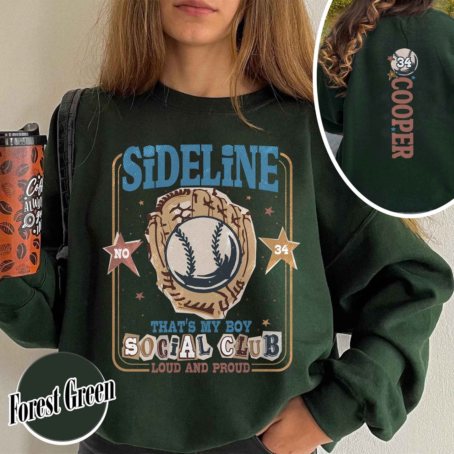 Custom Baseball Mom Sweatshirt,Custom That's My Boy Baseball Mom Sweatshirt, Personalized Gift for Mom Dad