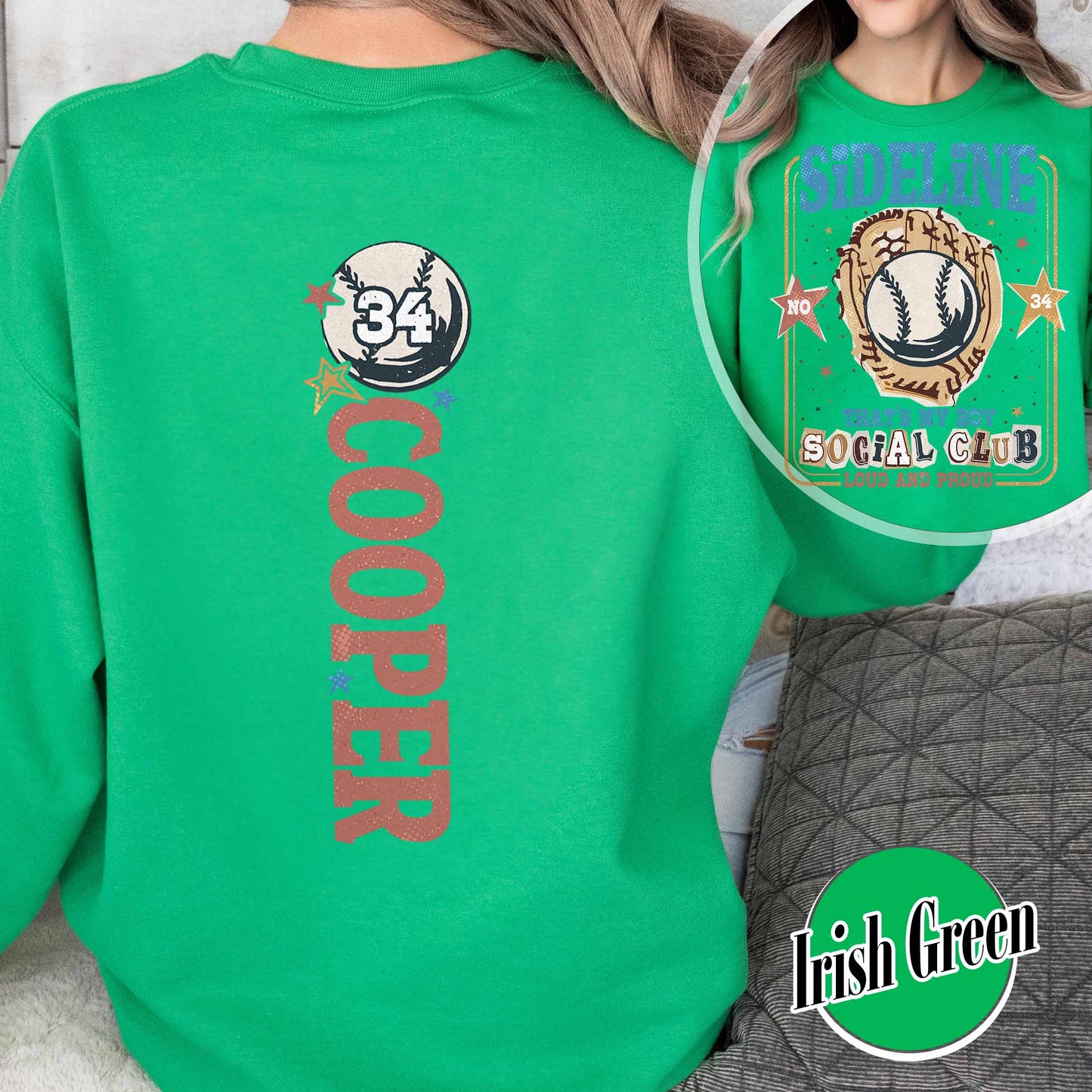 Custom Baseball Mom Sweatshirt,Custom That's My Boy Baseball Mom Sweatshirt, Personalized Gift for Mom Dad