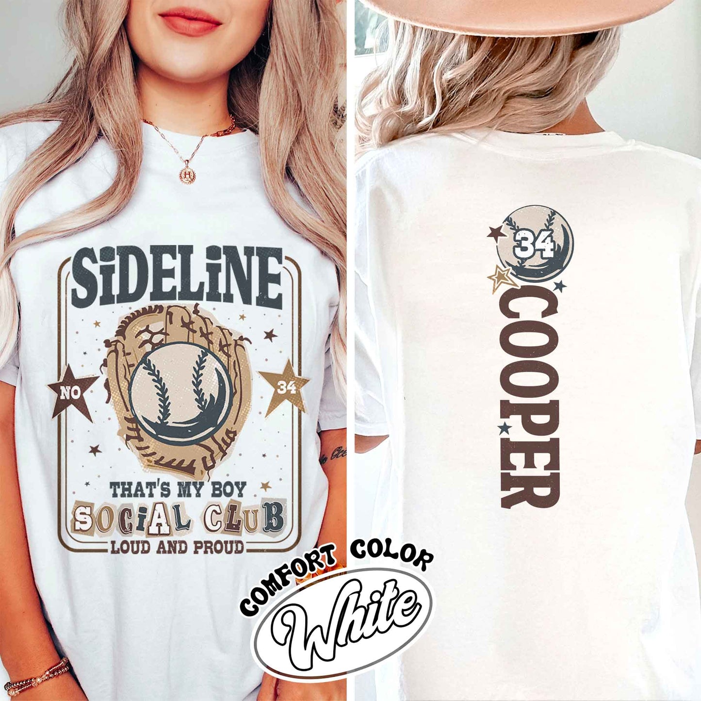 Custom Baseball Mom Comfort Colors Shirt,Custom That's My Boy Baseball Mom Shirt, Personalized Gift for Mom Dad