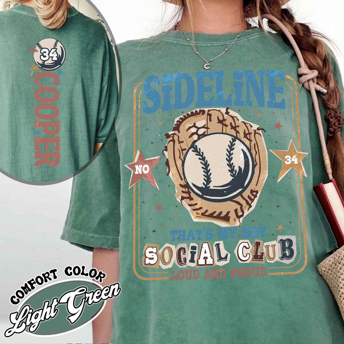 Custom Baseball Mom Comfort Colors Shirt,Custom That's My Boy Baseball Mom Shirt, Personalized Gift for Mom Dad