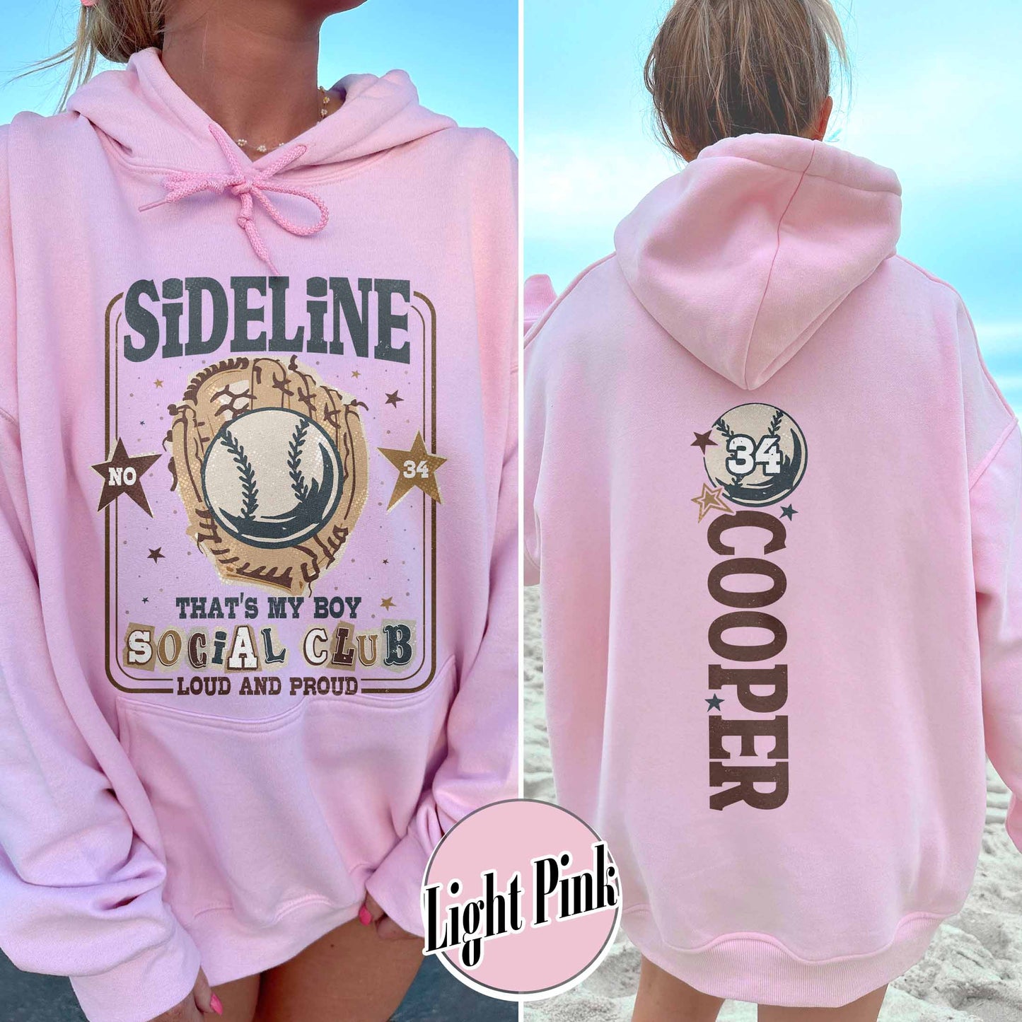 Custom Baseball Mom Hoodie,Custom That's My Boy Baseball Mom Hoodie, Personalized Gift for Mom Dad