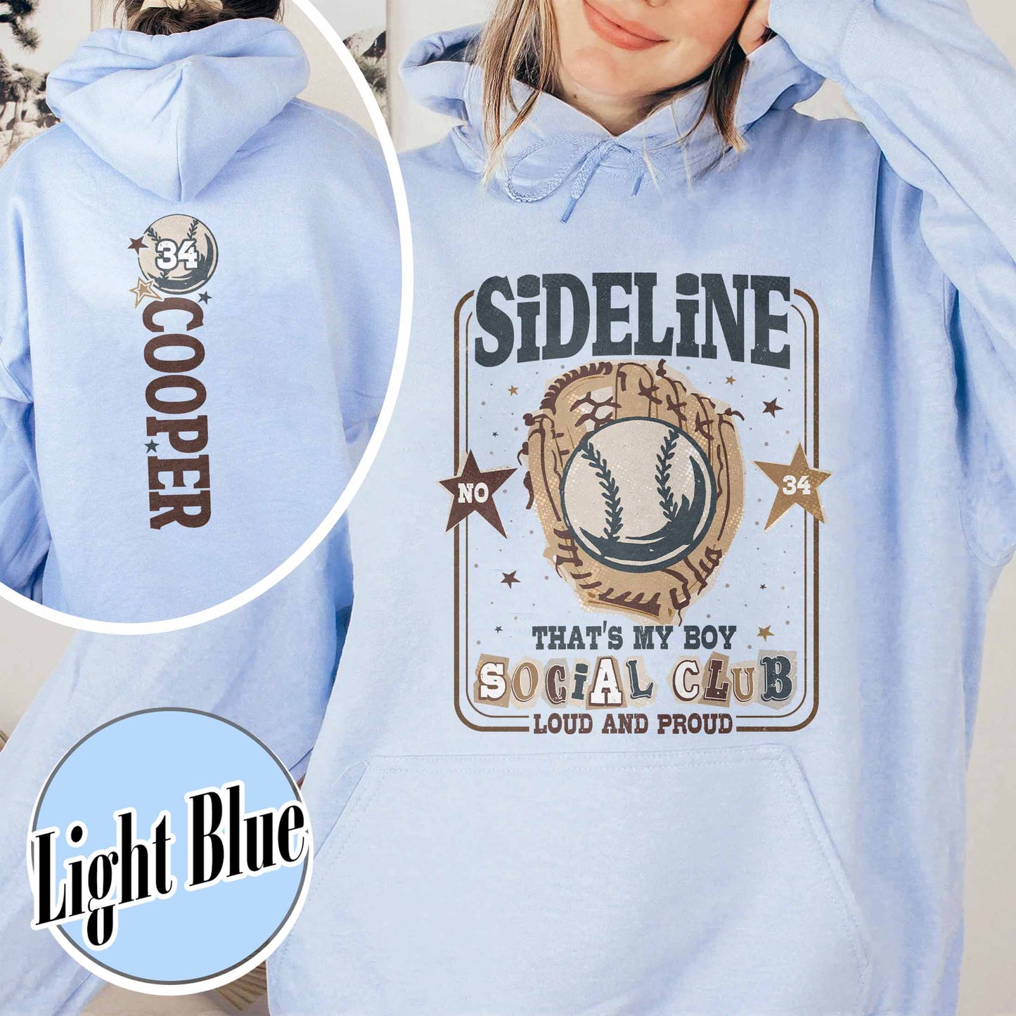 Custom Baseball Mom Hoodie,Custom That's My Boy Baseball Mom Hoodie, Personalized Gift for Mom Dad