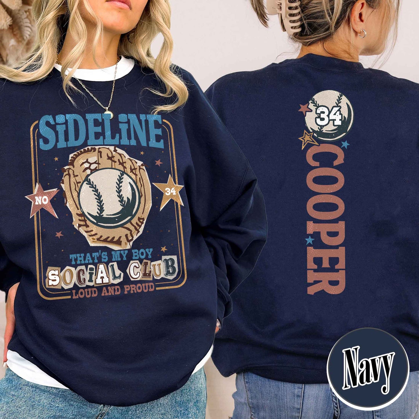 Custom Baseball Mom Sweatshirt,Custom That's My Boy Baseball Mom Sweatshirt, Personalized Gift for Mom Dad