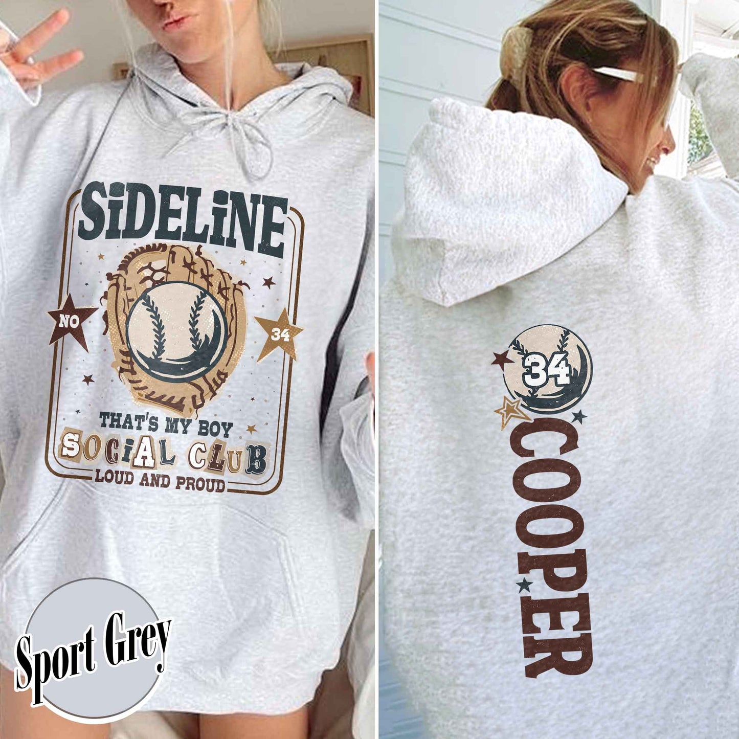 Custom Baseball Mom Hoodie,Custom That's My Boy Baseball Mom Hoodie, Personalized Gift for Mom Dad