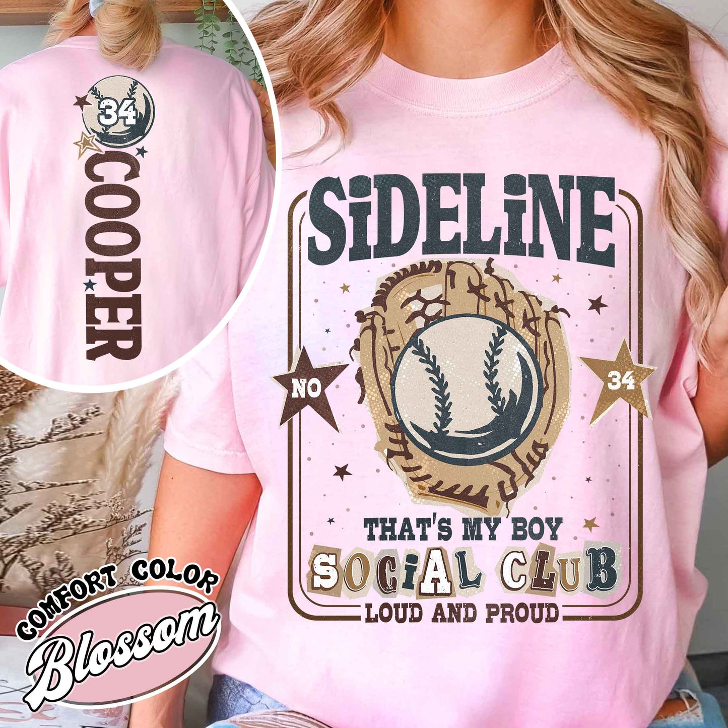 Custom Baseball Mom Comfort Colors Shirt,Custom That's My Boy Baseball Mom Shirt, Personalized Gift for Mom Dad