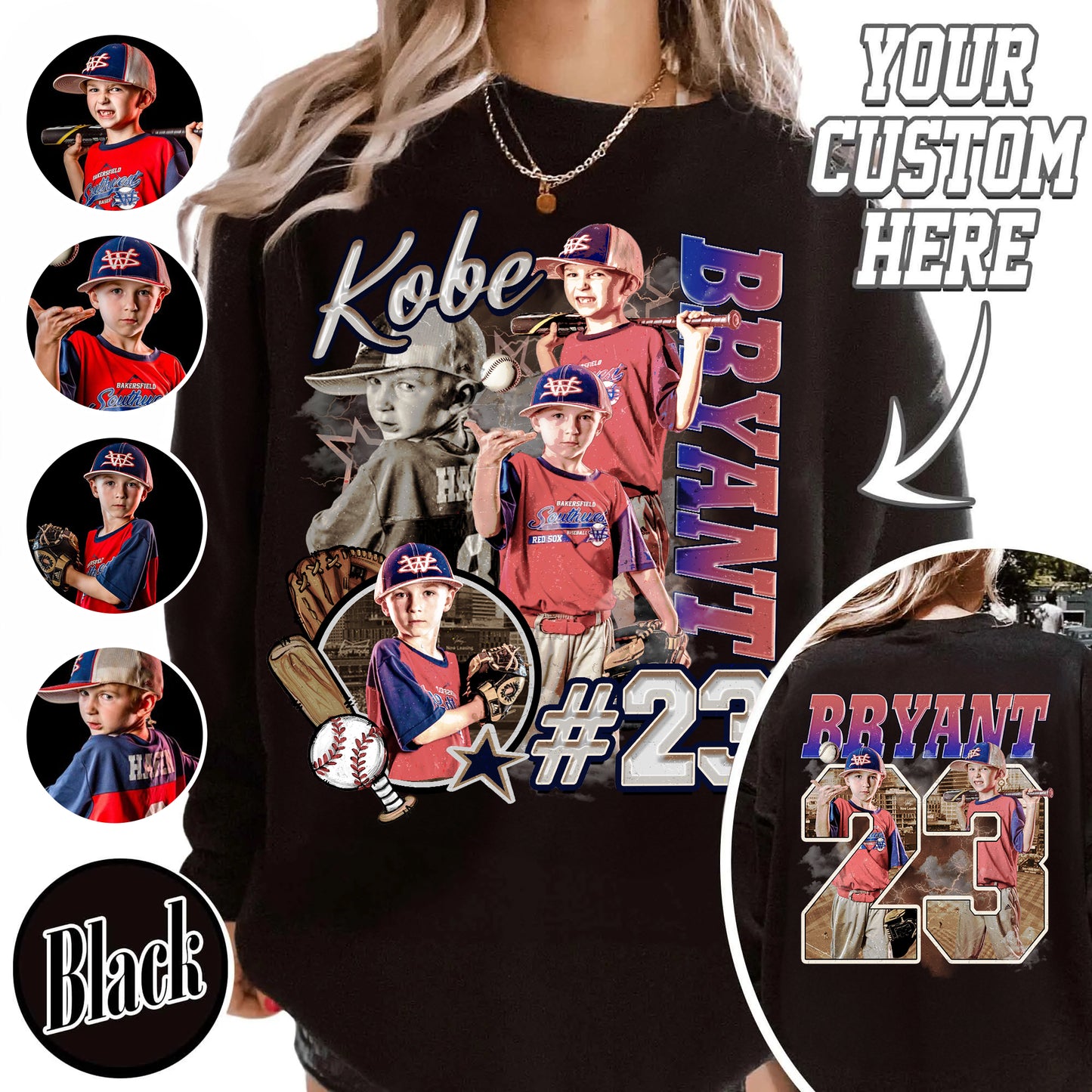 Custom Baseball Player Sweatshirt, Custom Name Baseball Sweatshirt, Baseball Mom Custom Sweatshirt, Bootleg Baseball