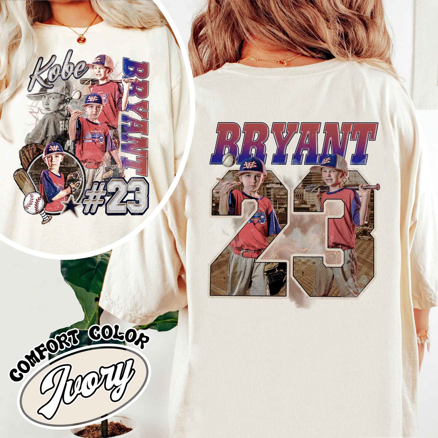 Custom Baseball Player Comfort Colors Shirt, Custom Name Baseball Shirt, Baseball Mom Custom Shirt, Bootleg Baseball