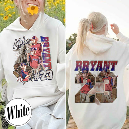 Custom Baseball Player Hoodie, Custom Name Baseball Hoodie, Baseball Mom Custom Hoodie, Bootleg Baseball