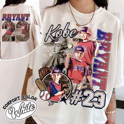 Custom Baseball Player Comfort Colors Shirt, Custom Name Baseball Shirt, Baseball Mom Custom Shirt, Bootleg Baseball